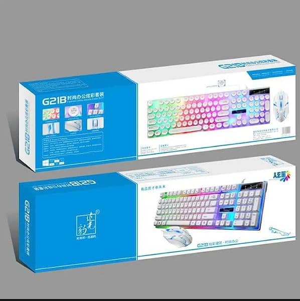 Brand New RGB Gaming Keyboard & Mouse Set Colorful Light 3