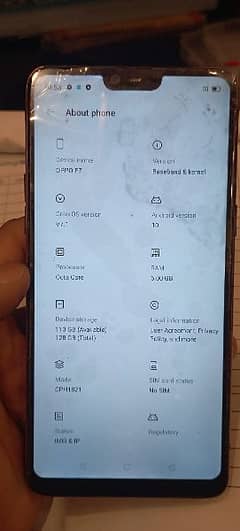 oppo f7 6/128 GB red edition with box charger not included