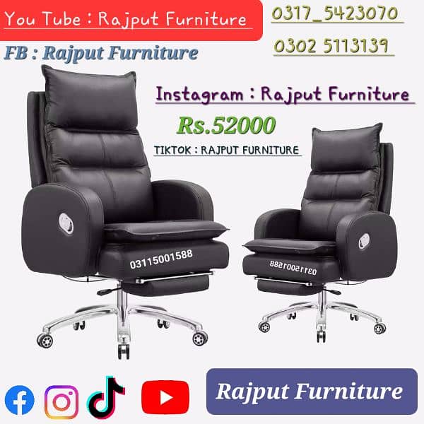 Modern Ergonomic Chairs Executive Chairs Office Chair Rajput furniture 6