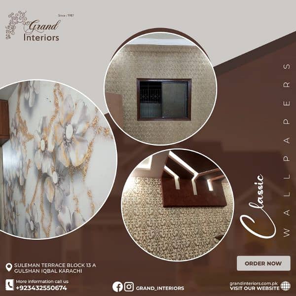 Wallpapers wall morals wall panels wall design by Grand interiors 1