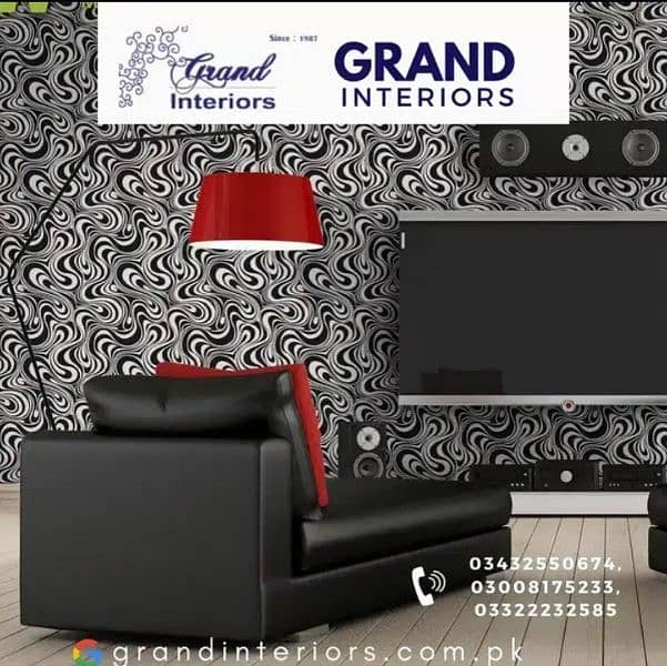 Wallpapers wall morals wall panels wall design by Grand interiors 3