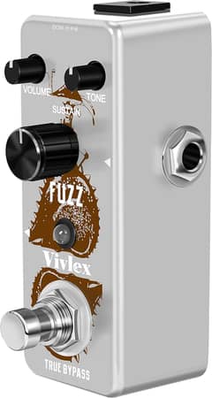Vivlex LEF-306 Fuzz Pedal, Stylish Fuzz Guitar Pedal, Classic Mini Fuz