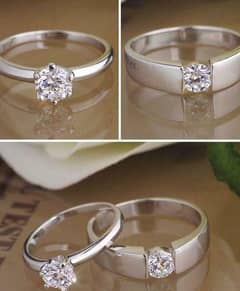 Silver Plated Adjustable Couple's
Rings