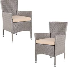 RATTAN FURNITURE MANUFACTURING PAIR CHAIRS&TABLE JUST IN 22'999