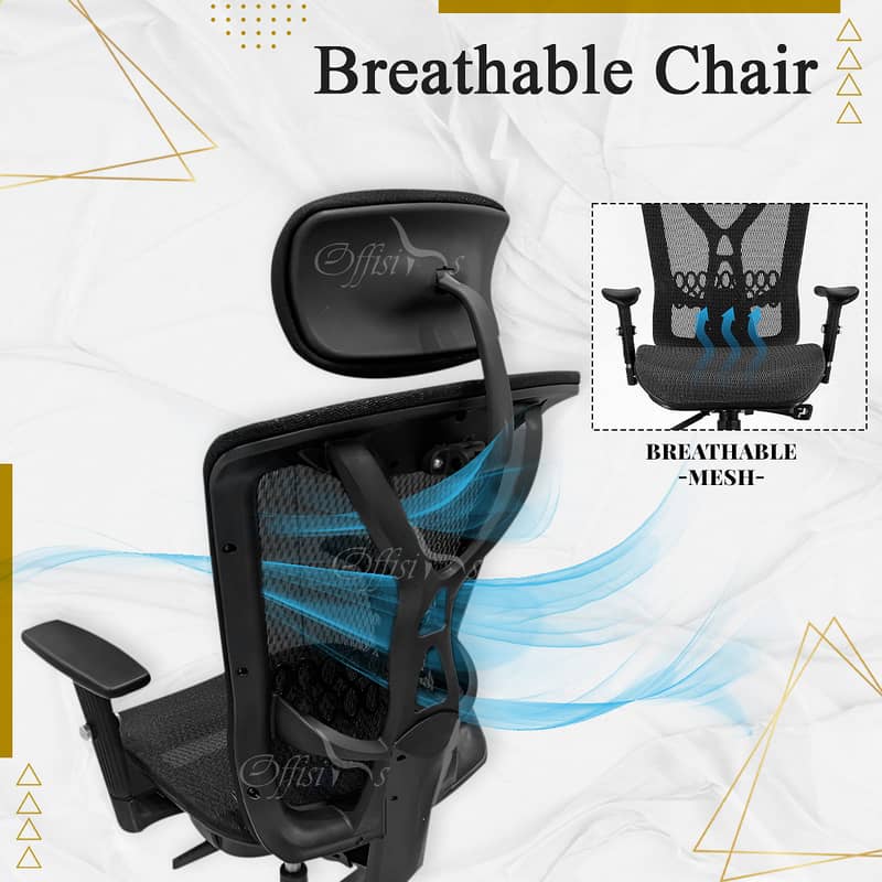 High Back ergonomic Executive Chair - 2 years warranty 4