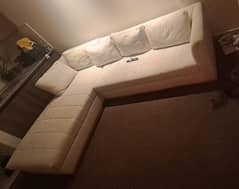 Beautiful L shape wide sofa