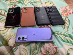 Oneplus 9 With 60 Watt Fast Charger & 4 Back Covers