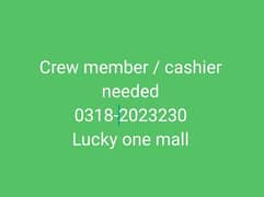 crew member / cashier
