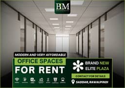 2400 sq ft Premium Corporate Office For Call Centers IT Offices institutes etc in the heart of Sadder Rwp.