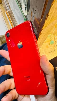 iphone XR red colr 128gb approved 91% health