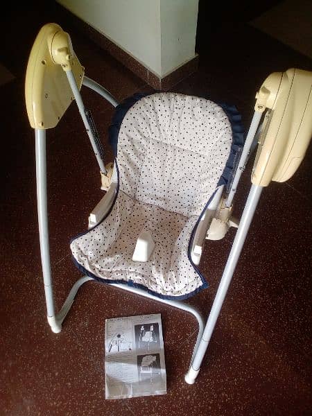 Baby feeding chair, recliner plus electric swing , three in one! 4