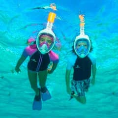 Swimming Full Face Snorkel Mask Scuba Diving + Free Swimsuit 0