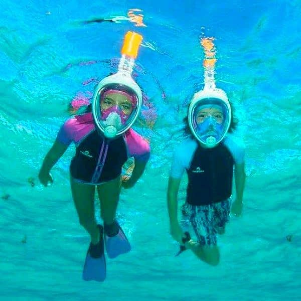 Swimming Full Face Snorkel Mask Scuba Diving + Free Swimsuit 0
