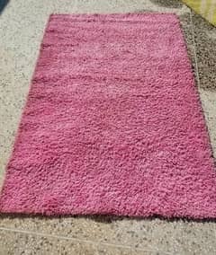 pink fluffy carpet