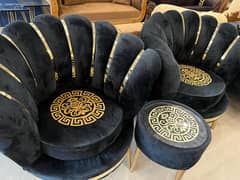 Coffee chair / Puffy chairs / chairs / bed room chairs