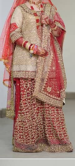 i am selling bridal langha barat event just like new  sale 03353030308