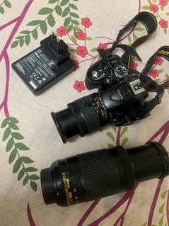 nikon  D5300 with kit lese and 70-300 mm