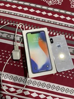 Iphone x pta approved 256gb with box and charger