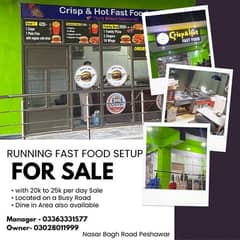 Running Fast Food Restaurant for Sale