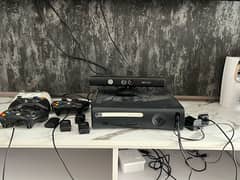 Xbox 360 With 4 Controllers And Kinetic