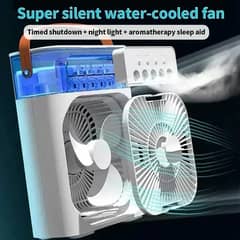 Portable 3 In 1 Fan AIr Conditioner Household Small Air Cooler LED