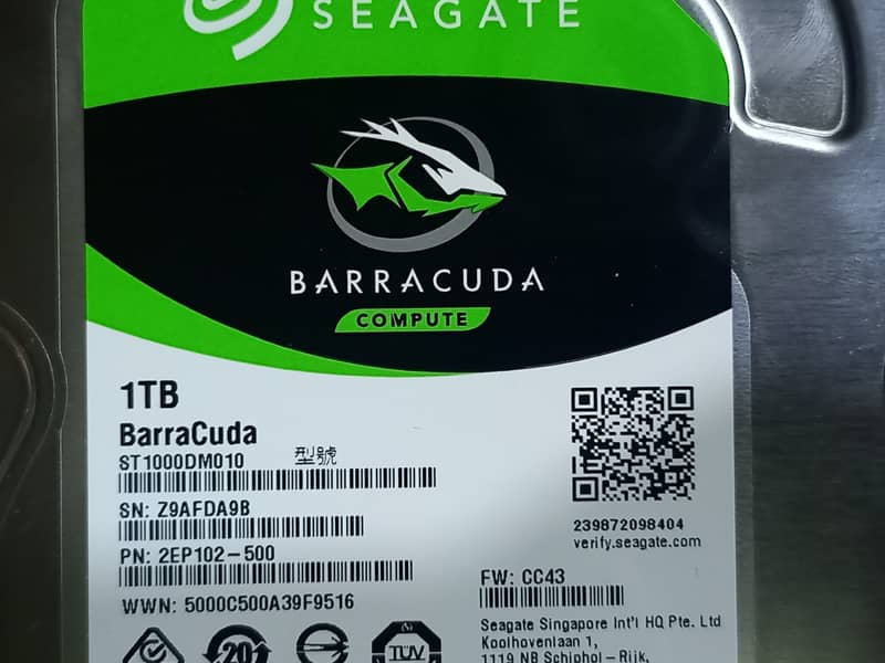 Seagate Fresh Hard Drive | 1TB | Sata 6Gbps 7200RPM | TechWorld 0