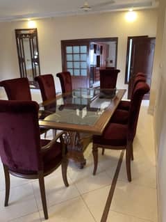 luxury Dining Table-8 Persons with chairs
