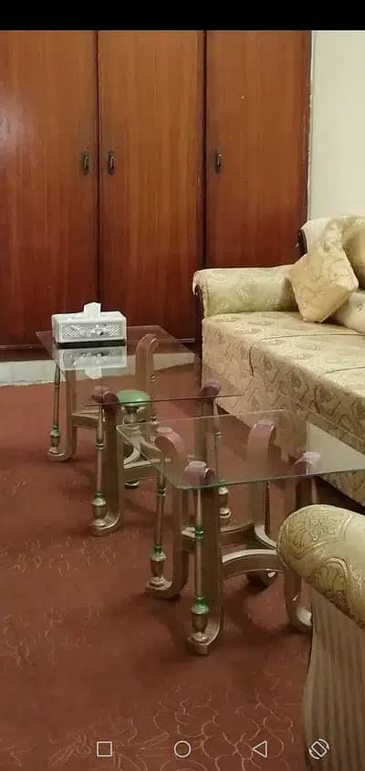 centre table wooden glass