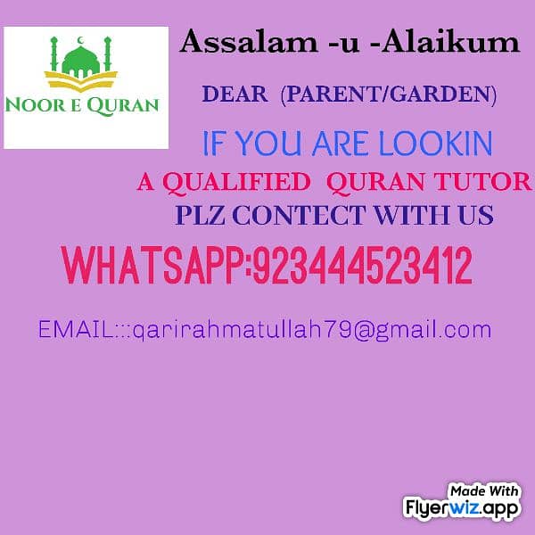 Male Female Online Quran tutor 0