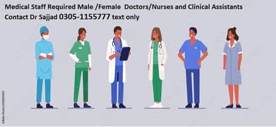 Male/ female medical staff  required