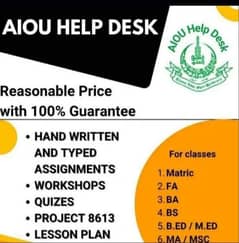 I can write your AIOU hand written assignments (urdu and english)
