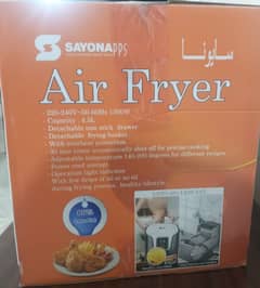 New SAYONA PPS Air Fryer Box Pack