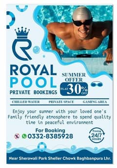 Royal Swimming pool booking now