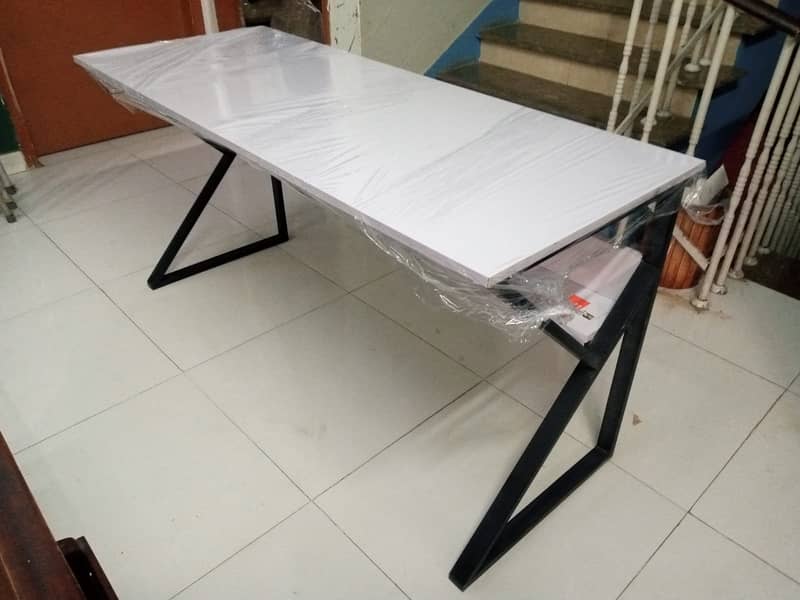 K Shape office table for Sell - Computer PC Gaming Desk with bookshelf 3