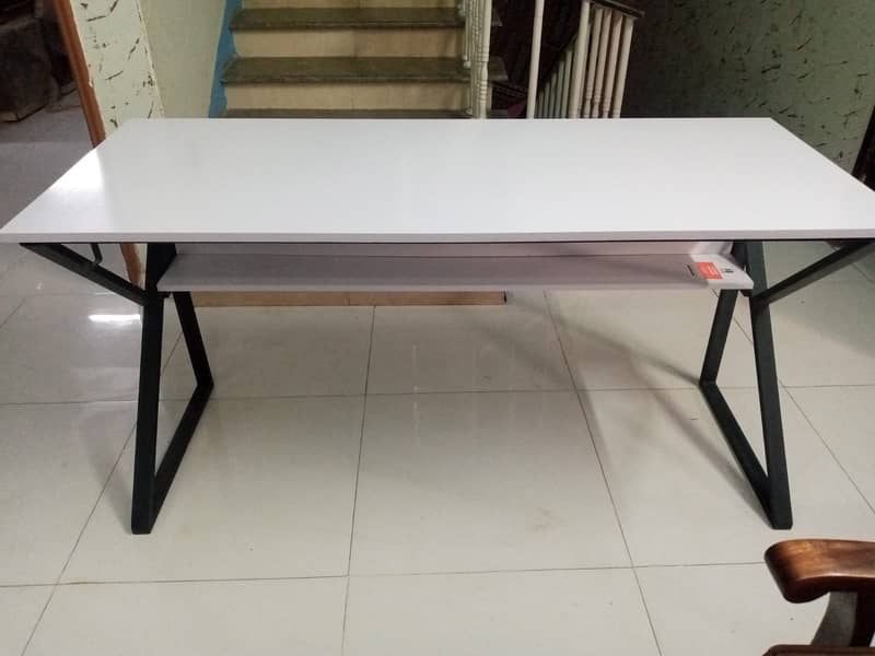 K Shape office table for Sell - Computer PC Gaming Desk with bookshelf 2