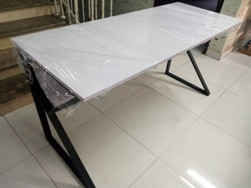 K Shape office table for Sell - Computer PC Gaming Desk with bookshelf 0