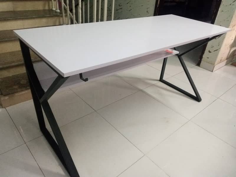 K Shape office table for Sell - Computer PC Gaming Desk with bookshelf 4