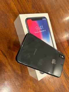 iPhone X PTA Approved black colour 64gb in mint condition