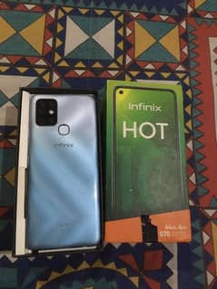 infinix hot 10 play with box all ok