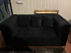 7 seater sofa set black