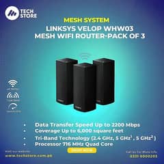 Linksys Mesh Router/ Velop/ WHW03 V2 /Tri-Band Mesh WiFi Router