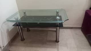 Double Shelf 6 seater dining table