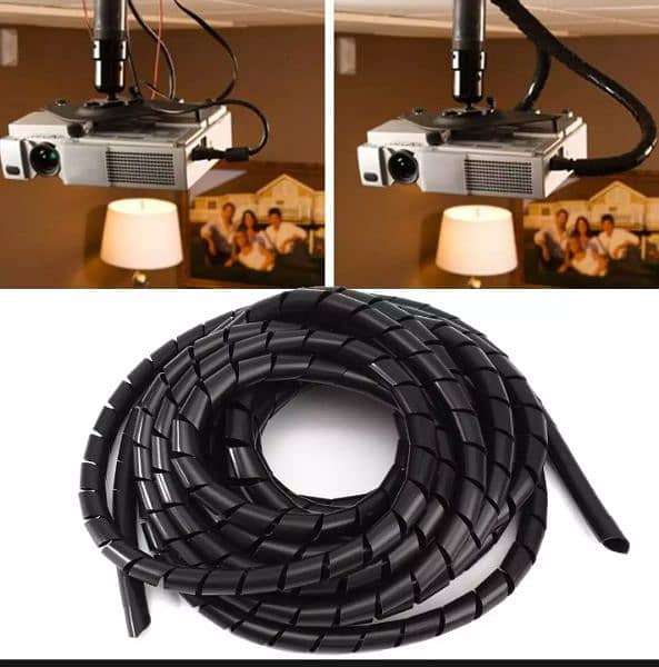 Flexible Spiral Wrap (Wire Wrap), For decorating Cable Protectio 10