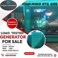 Generator Cummins NTA 855 for sale