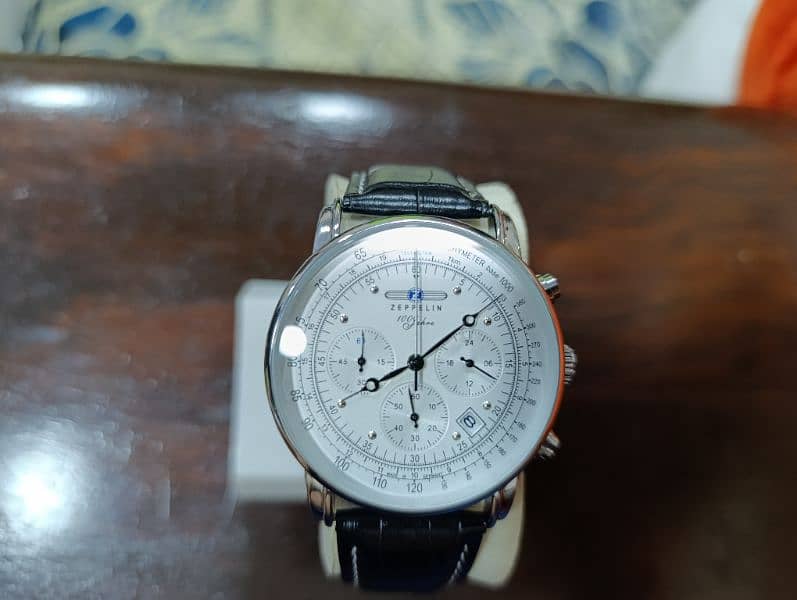 Zeppelin Tachymeter Chronograph date German Watch in 15000 only 11