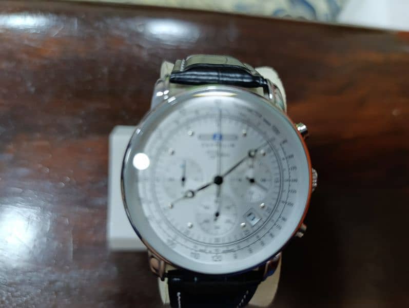 Zeppelin Tachymeter Chronograph date German Watch in 15000 only 12