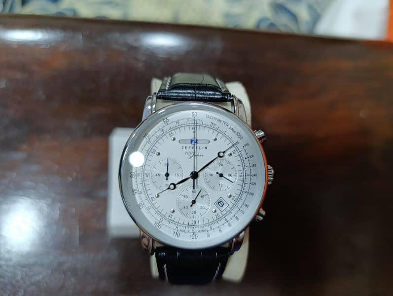 Zeppelin Tachymeter Chronograph date German Watch in 15000 only 13