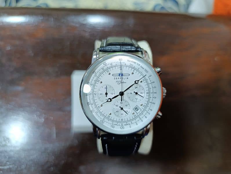 Zeppelin Tachymeter Chronograph date German Watch in 15000 only 17