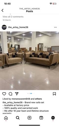 5 Seater Sofa with Center Table