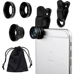 3 In 1 - Clear Zoom Mobile Camera Lens Selfie Mobile Phone Clip Lenses